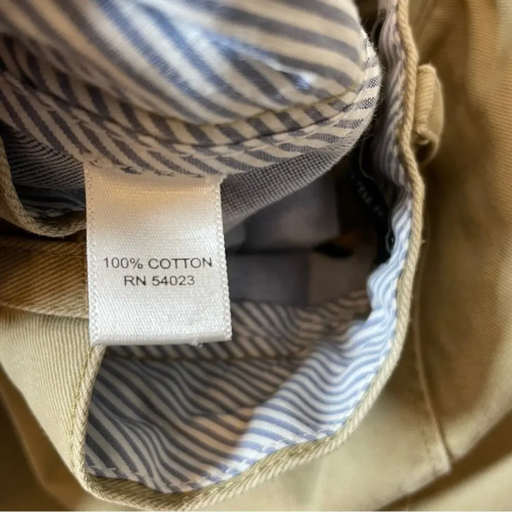 Banana Republic Khaki Shorts Mens Flat Front Tan 31